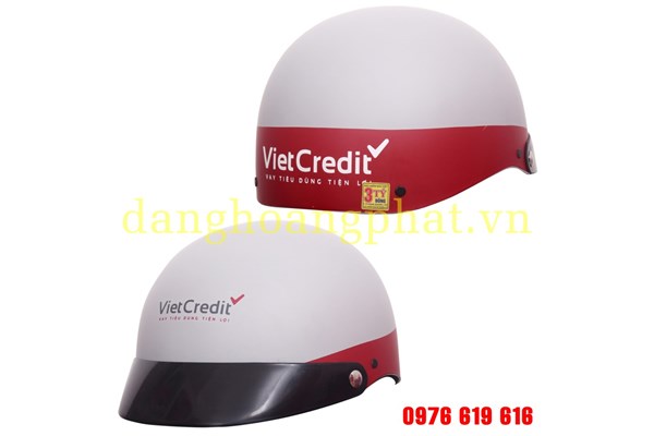 Mũ bảo hiểm logo VietCredit - Mũ Bảo Hiểm Đặng Hoàng Phát - Công Ty TNHH Sản Xuất Thương Mại Đặng Hoàng Phát